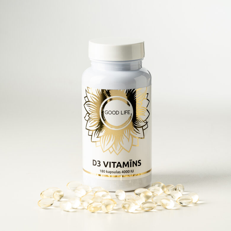 D3 VITAMĪNS (180 kapsulas 4000IU)